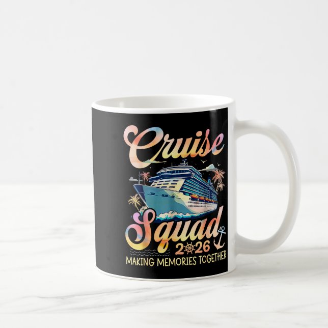 Cruise Squad 2026 Family Group Matching Summer Vac Kaffemugg (Höger)