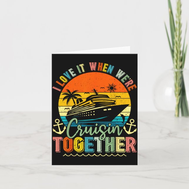 Cruise Squad 2026 Family Group Matching Summer Vac Kort (Framsida)