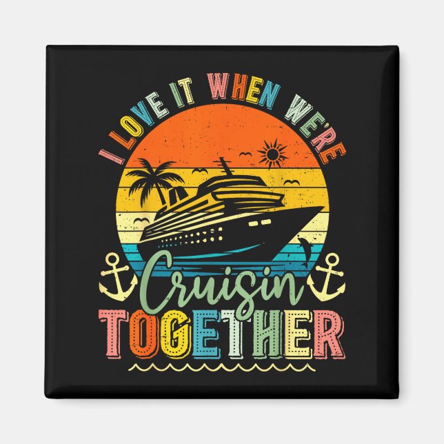 Cruise Squad 2026 Family Group Matching Summer Vac Magnet (Framsidan)