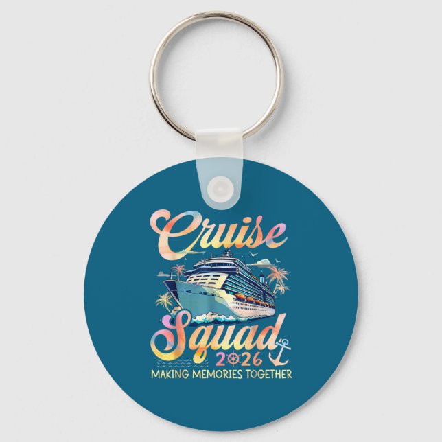 Cruise Squad 2026 Family Group Matching Summer Vac Nyckelring (Framsida)