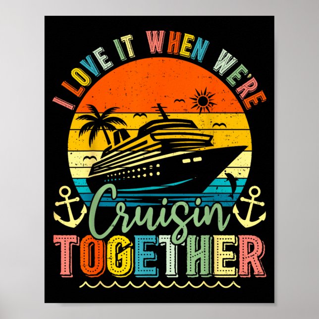 Cruise Squad 2026 Family Group Matching Summer Vac Poster (Framsidan)
