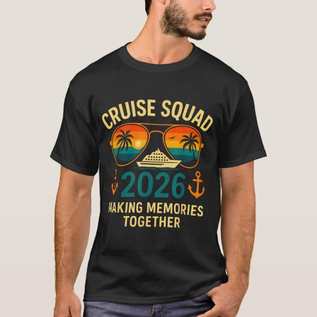 Cruise Squad 2026 Family Vacation Matching Group S T Shirt (Framsida)