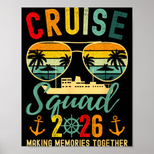 Cruise squad 2026 kryssning strand hawaii sommar poster
