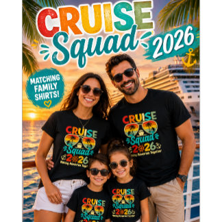 Cruise Squad 2026 - Matchande familjehemd för seme T Shirt