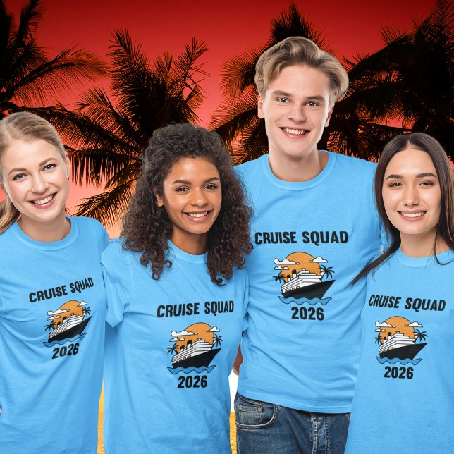 Cruise Squad 2026 Matchande Gruppdesign T Shirt (Skapare uppladdad)