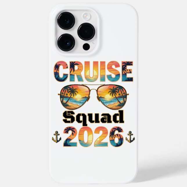 Cruise Squad 2026 - Retro solnedgång (Baksida)