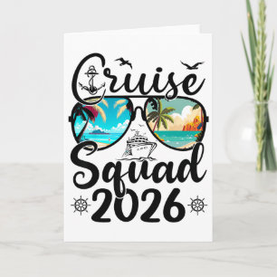 Cruise Squad 2026 Sommarlov Familj Matching  Kort