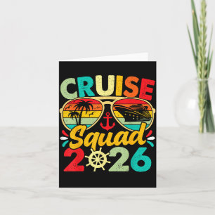 Cruise Squad 2026 Sommarlov Vintage Matchande Kort