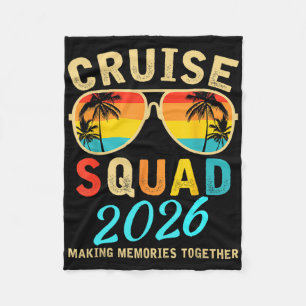 Cruise Squad 2026 Sommaruppehåll Matchande Familj Fleecefilt