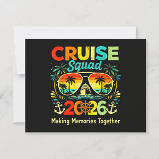 Cruise Squad 2026 Summer Vacation Inbjudningar