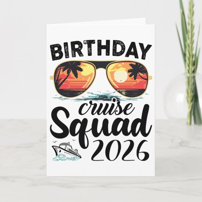 Cruise Squad 2026 Summer Vacation Trip Group Match Kort (Framsida)