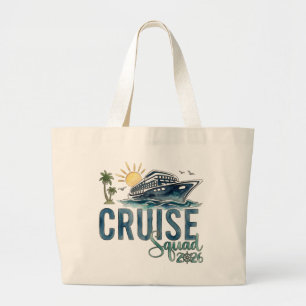 Cruise Squad 2026 Totebag Semesterresa Jumbo Tygkasse