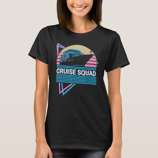 Cruise Squad Cruising Retro T Shirt (Framsida)