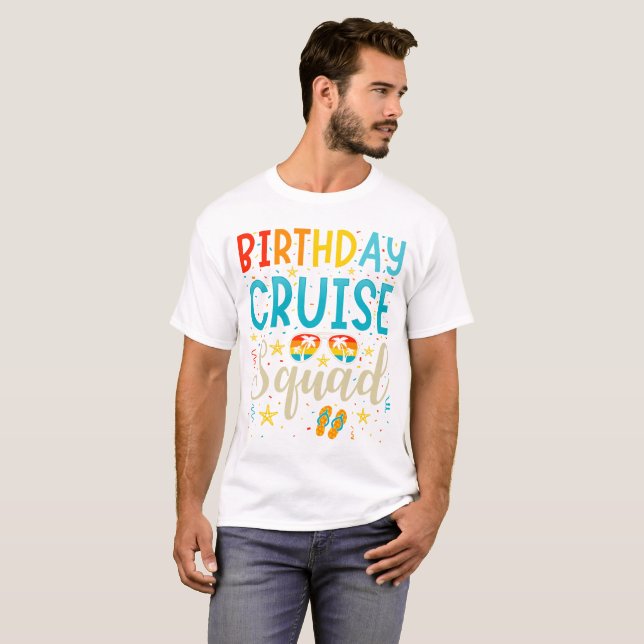Cruise Squad Cruising Vacation Manar T Shirt (Hel framsida)