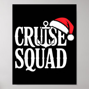 Cruise Squad Festiv Srit Nautiska Älskare Jul Poster