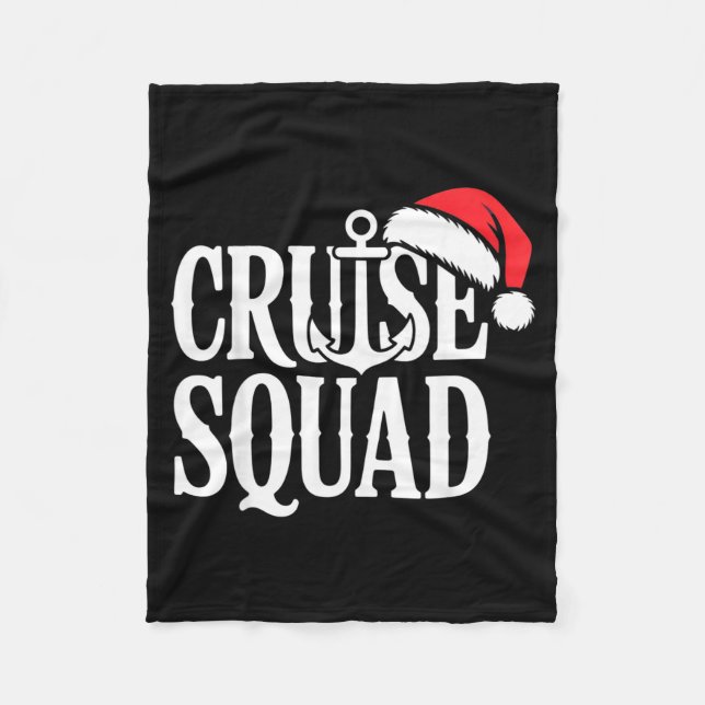 Cruise Squad Festive Srit Nautical Lovers Christma Fleecefilt (Framsidan)