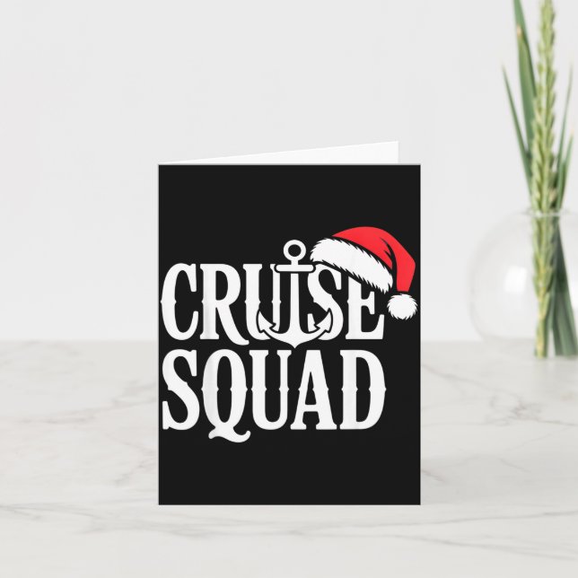Cruise Squad Festive Srit Nautical Lovers Christma Kort (Framsida)