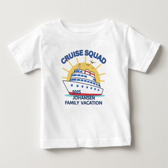 Cruise Squad Matching Family Cruise T Shirt (Framsida)