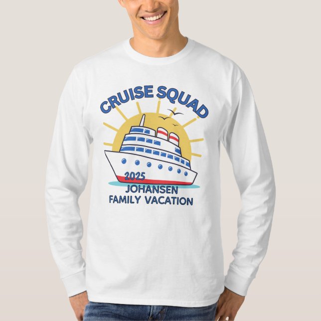 Cruise Squad Matching Family Cruise T Shirt (Framsida)