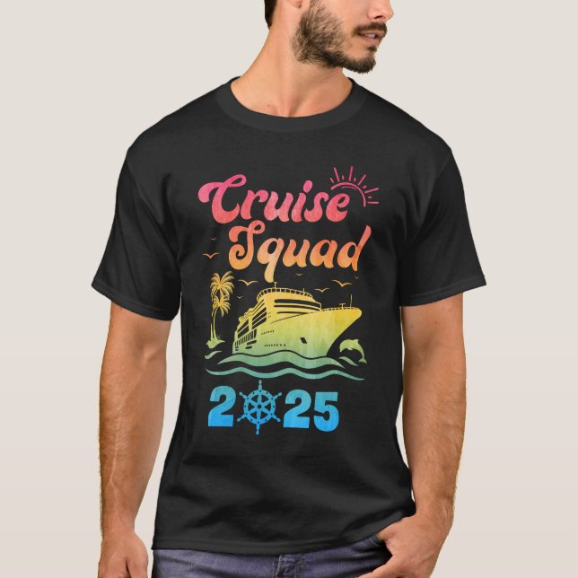 Cruise Squad My First Cruise 2025 Vacation Matchin T Shirt (Framsida)