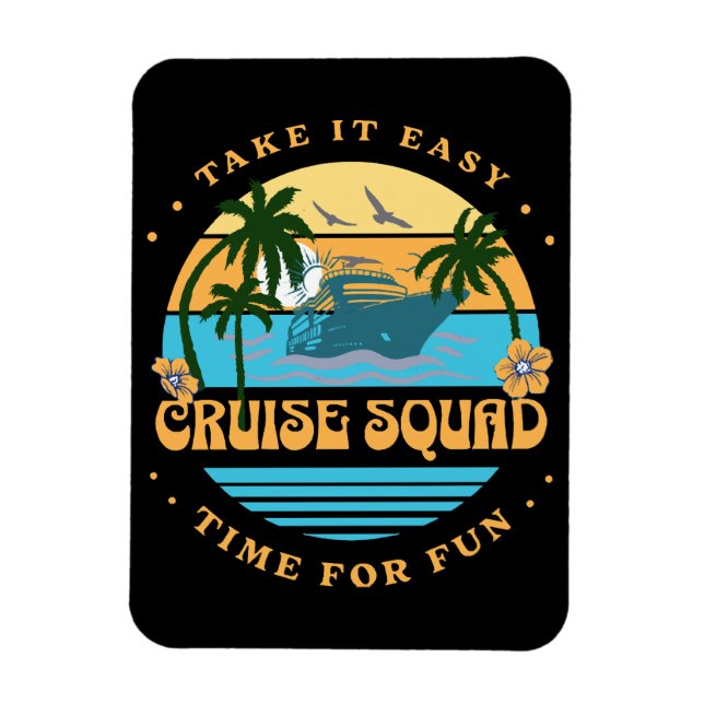 Cruise Squad Retro Kryssning Magnet (Vertikal)