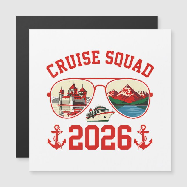 Cruise Squad Schweiz Semesterresa 2026 (Fram/baksida)