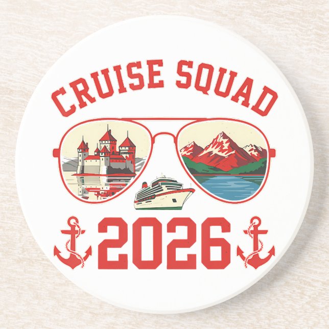 Cruise Squad Schweiz Semesterresa 2026 Underlägg (Framsidan)
