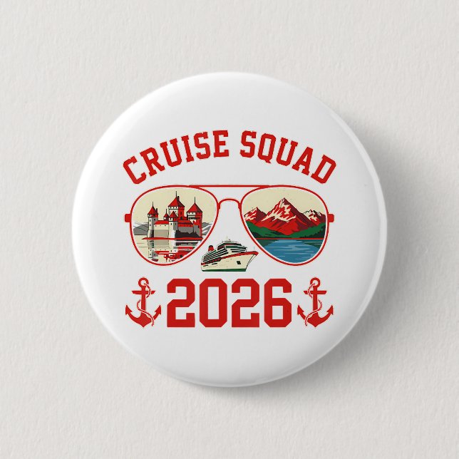 Cruise Squad Switzerland Vacation Trip 2026 Knapp (Framsida)
