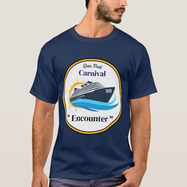 Cruise T.Shirt for Carnival Encounter Cruise T Shirt (Framsida)