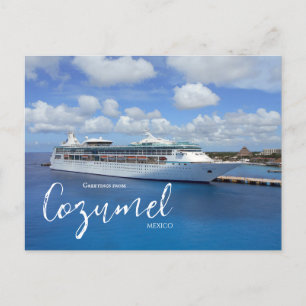 Cruise Thars Cozumel Mexiko Postcard Vykort