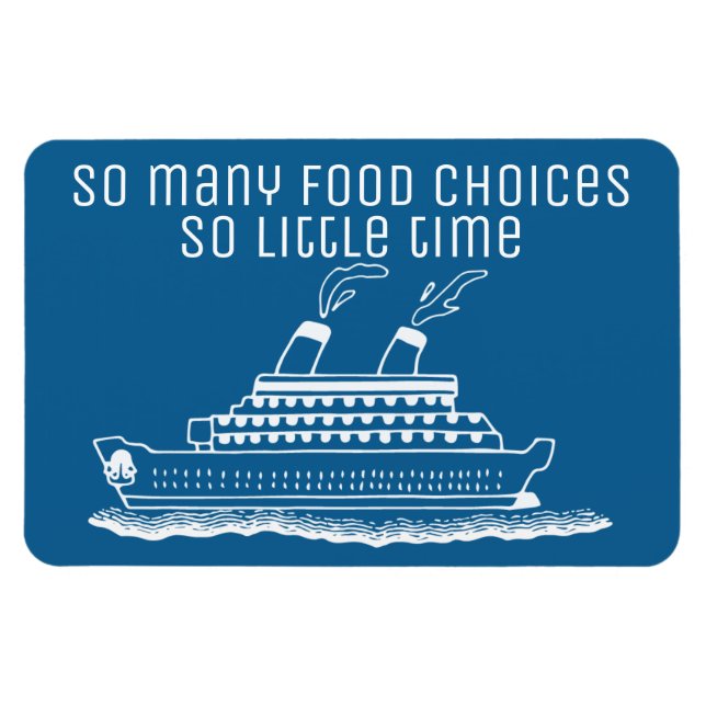 Cruise Travel Vacation Funny Door Marker Magnet (Horisontell)