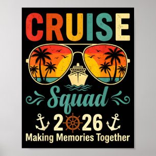 Cruise trupp 2026 sommarlov matchande familj poster