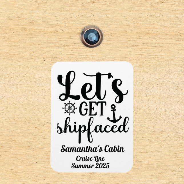 Cruise Vacation Frakt Door Shipface Funny Magnet (Skapare uppladdad)