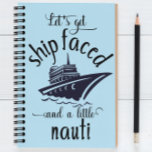 Cruise Vacation Journal Funny bärbar dator Anteckningsbok<br><div class="desc">Den här designen skapades genom digital grafik. Det kan vara personlig genom att välja det andra alternativet för anpassning. Kontakta mig på colorflowcreations@gmail.com om du vill ha denna design på en annan produkt. Köp min ursprungliga abstrakt-akrylmålning för försäljning på www.etsy.com/shop/colorflowart. Se fler av mina skapelser eller följ mig på www.facebook.com/colorflowcreations,...</div>