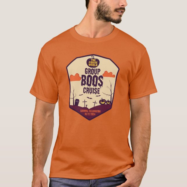 Cruise World Group BOOS Cruise Shirt T Shirt (Framsida)