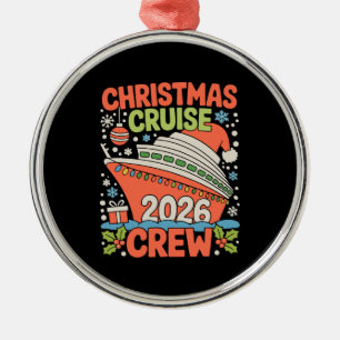 Cruisebesättning 2026 Julskepp Tomte Xmas Holiday Julgransprydnad Metall