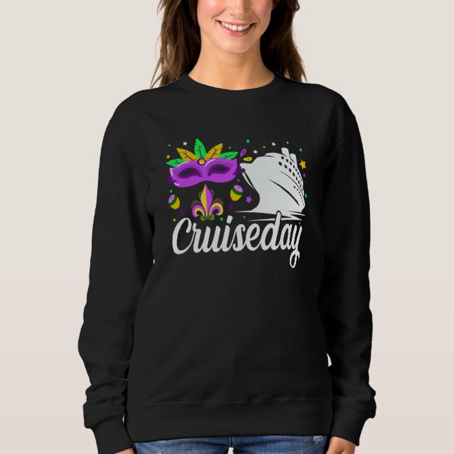 Cruiseday Mardi Gras-firande Paradbåt Fet  T Shirt (Framsida)
