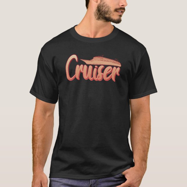 Cruiser Anchor Boat Nautic T Shirt (Framsida)
