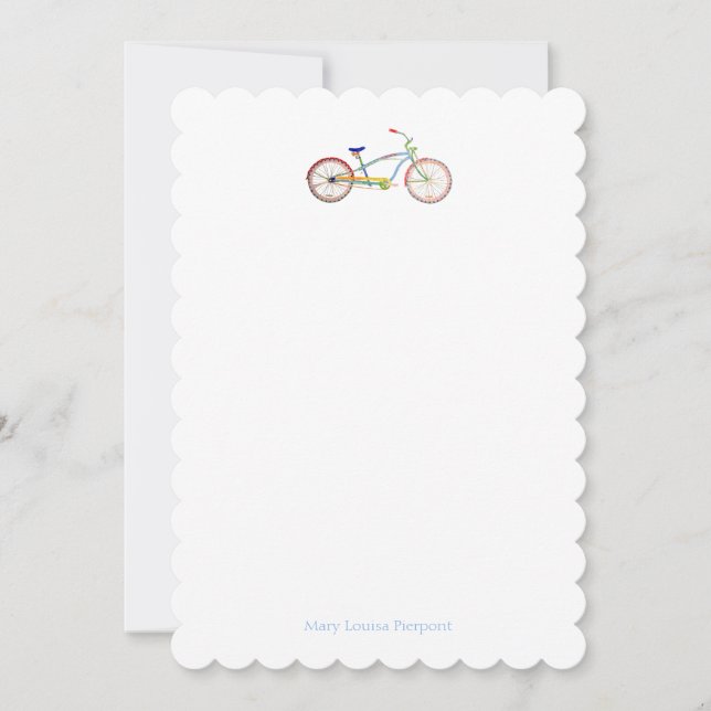 "Cruiser" Bike-personlig Anteckningskort (Framsida)