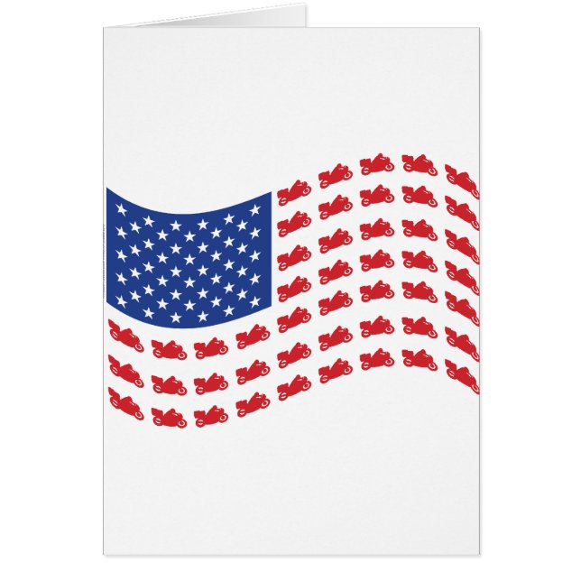 cRUISER-flagga-wAVE Hälsningskort (Framsidan)