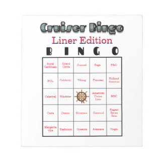 Cruiser's Bingo Liner Edition Anteckningsblock