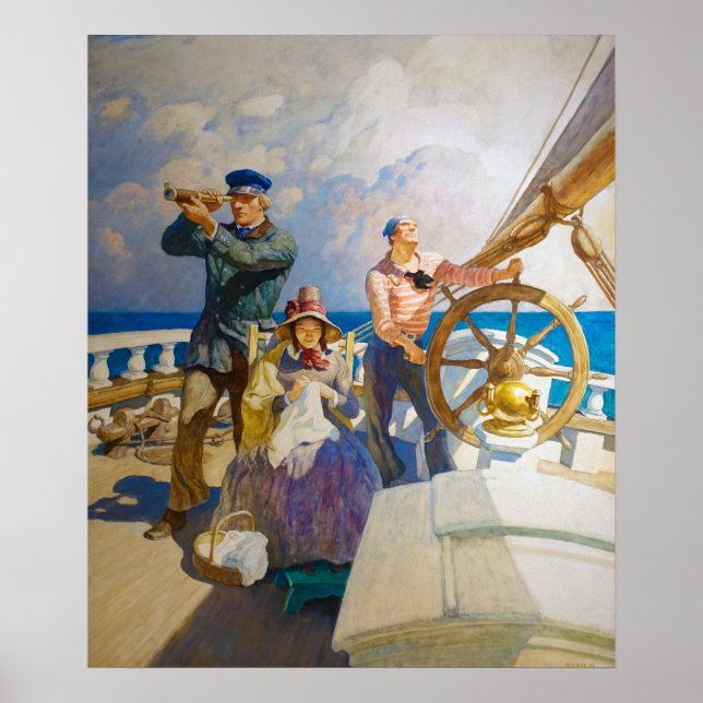 Cruises by Newell Convers Wyeth Poster (Framsidan)