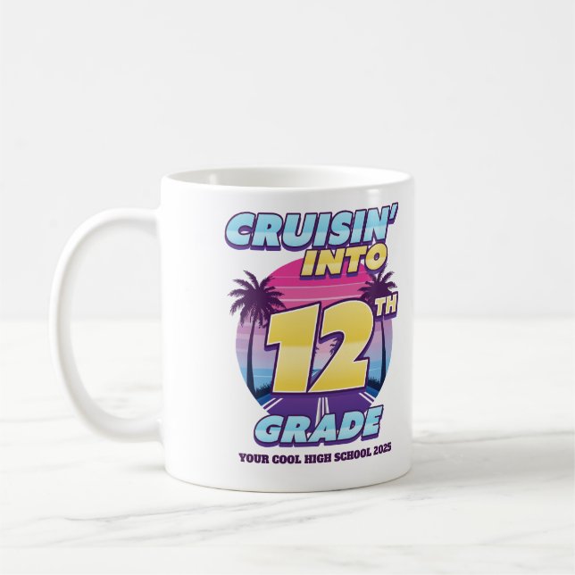 Cruisin’ Back to School 12th Grade Kaffemugg (Vänster)