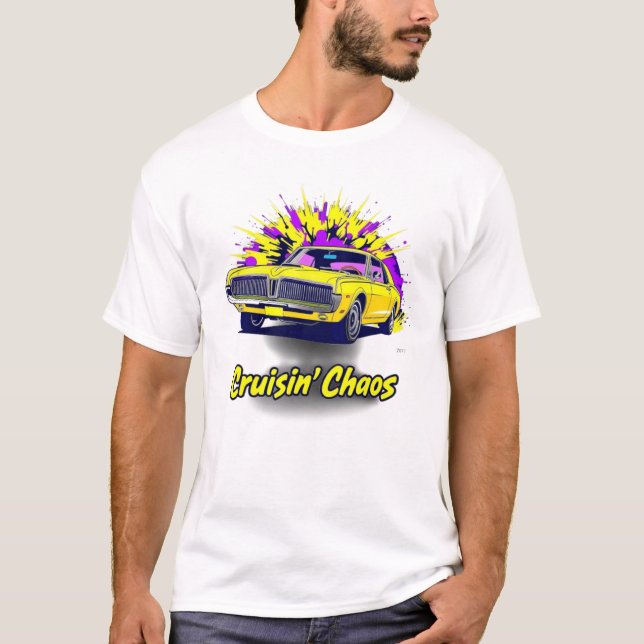 Cruisin" Chaos 1967 Mercury Cougar XR-7 T Shirt (Framsida)