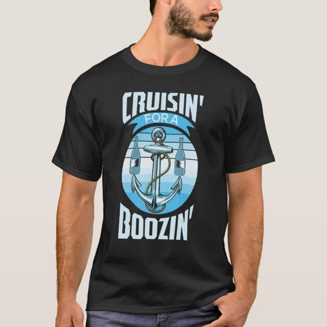 Cruisin for a Boozin Womens Boeing Family Cruis T Shirt (Framsida)