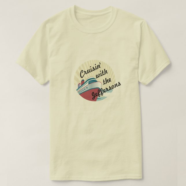 Cruisin med - beställnings- grupp- eller tee shirt (Design framsida)