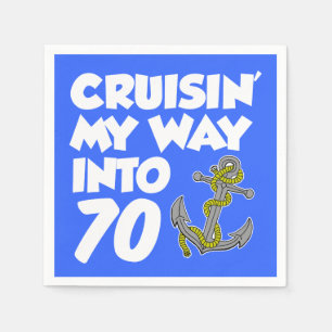 Cruisin som är min långt in i 70 Themed Pappersservett