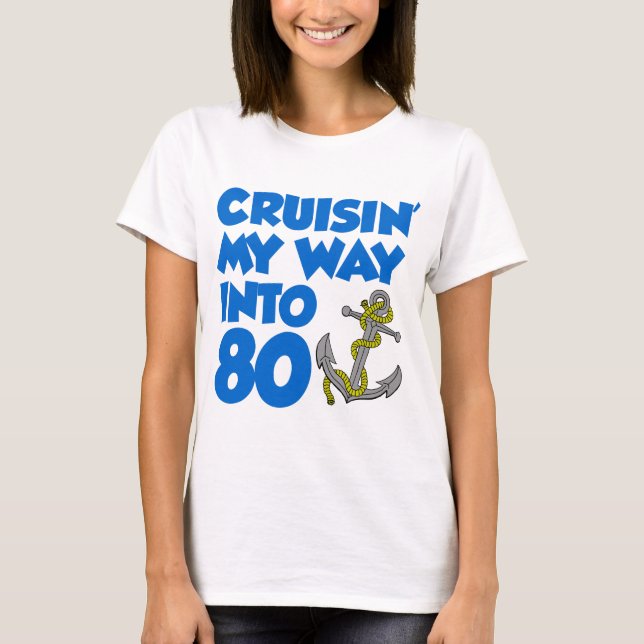 Cruisin som är min långt in i 80 t-shirt (Framsida)
