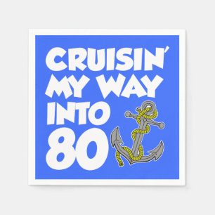 Cruisin som är min långt in i 80 Themed Pappersservett