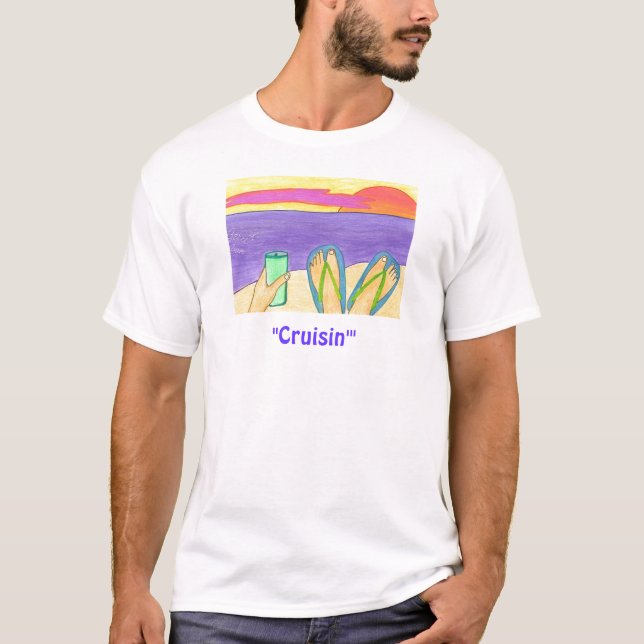Cruisin t skjorta tee shirt (Framsida)